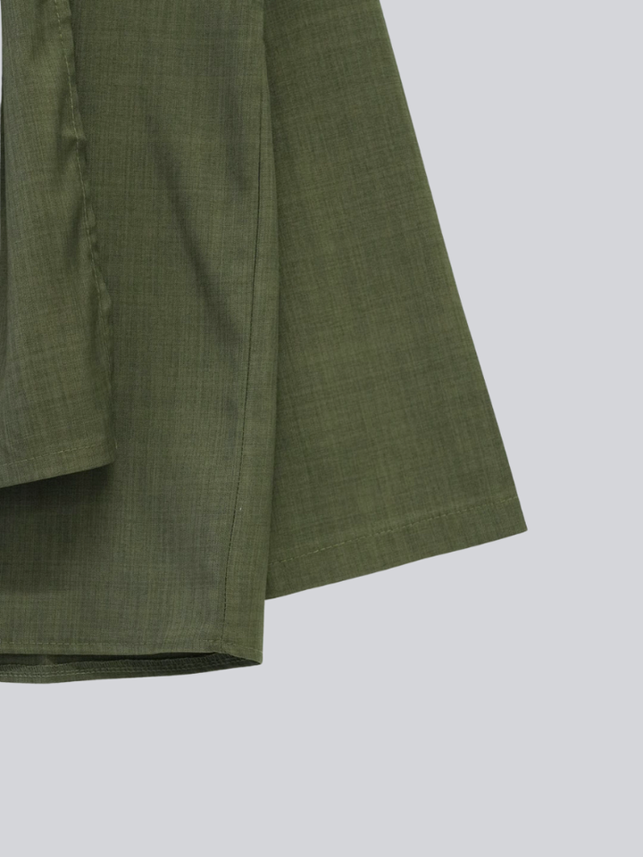 【 10月上旬発送予定 】drape neck asymmetric blouse