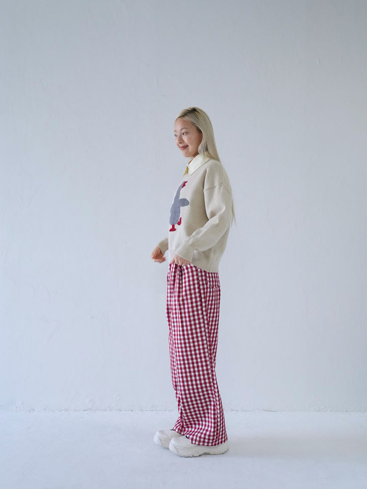 【 10月上旬発送予定 】duck knit sweater