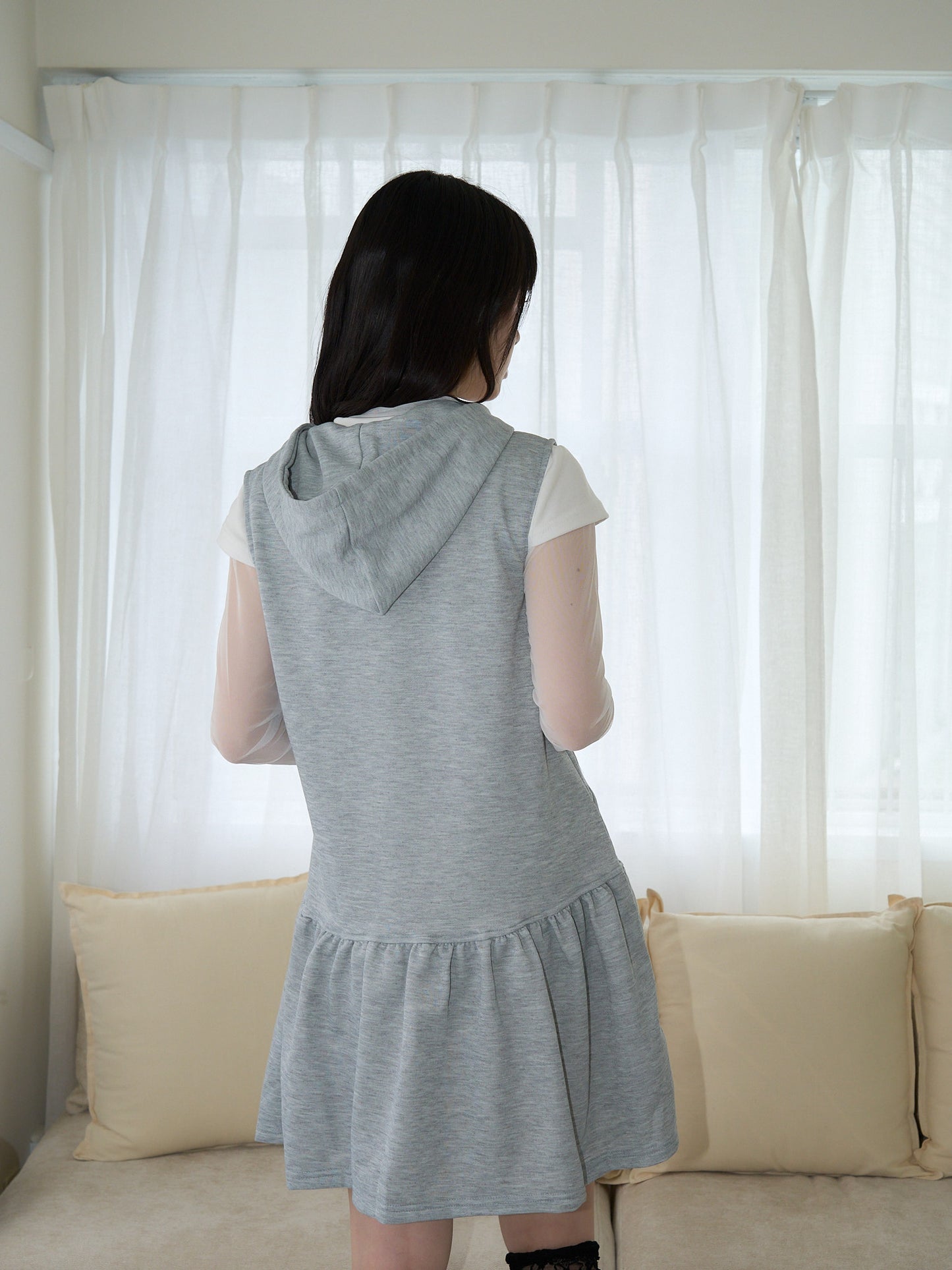 frill hem mini one piece