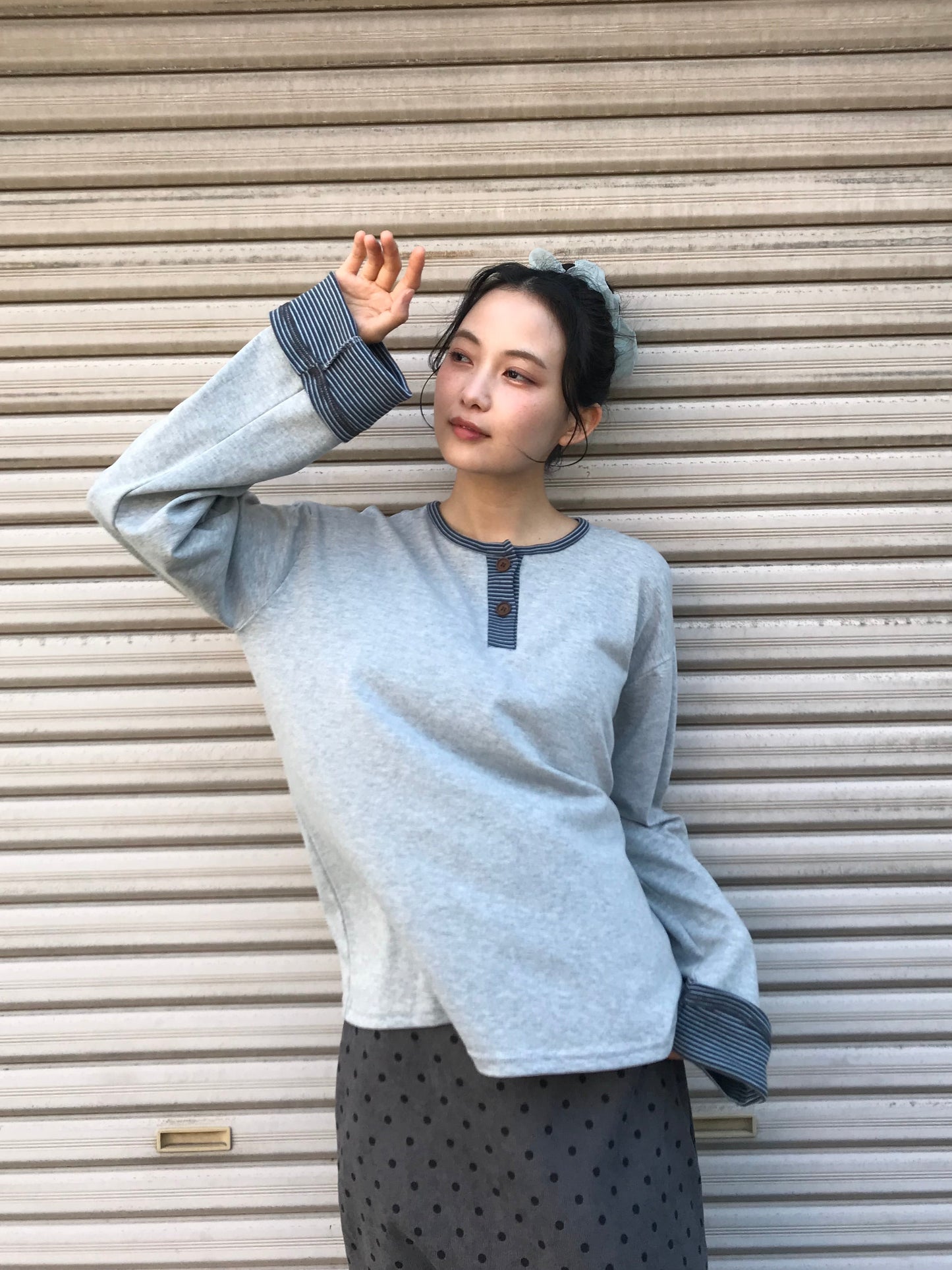 border henley long sleeve tee