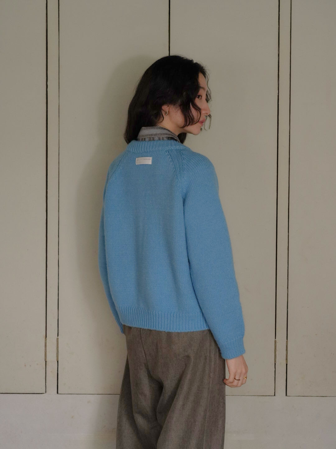 ribbon tie knit cardigan