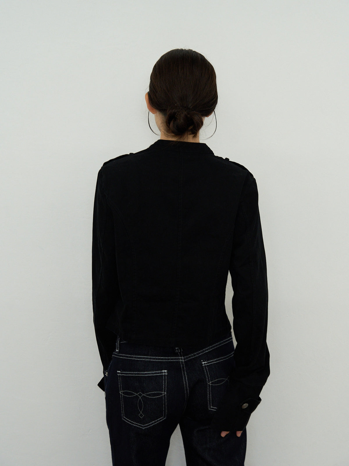 napoleon button short jacket