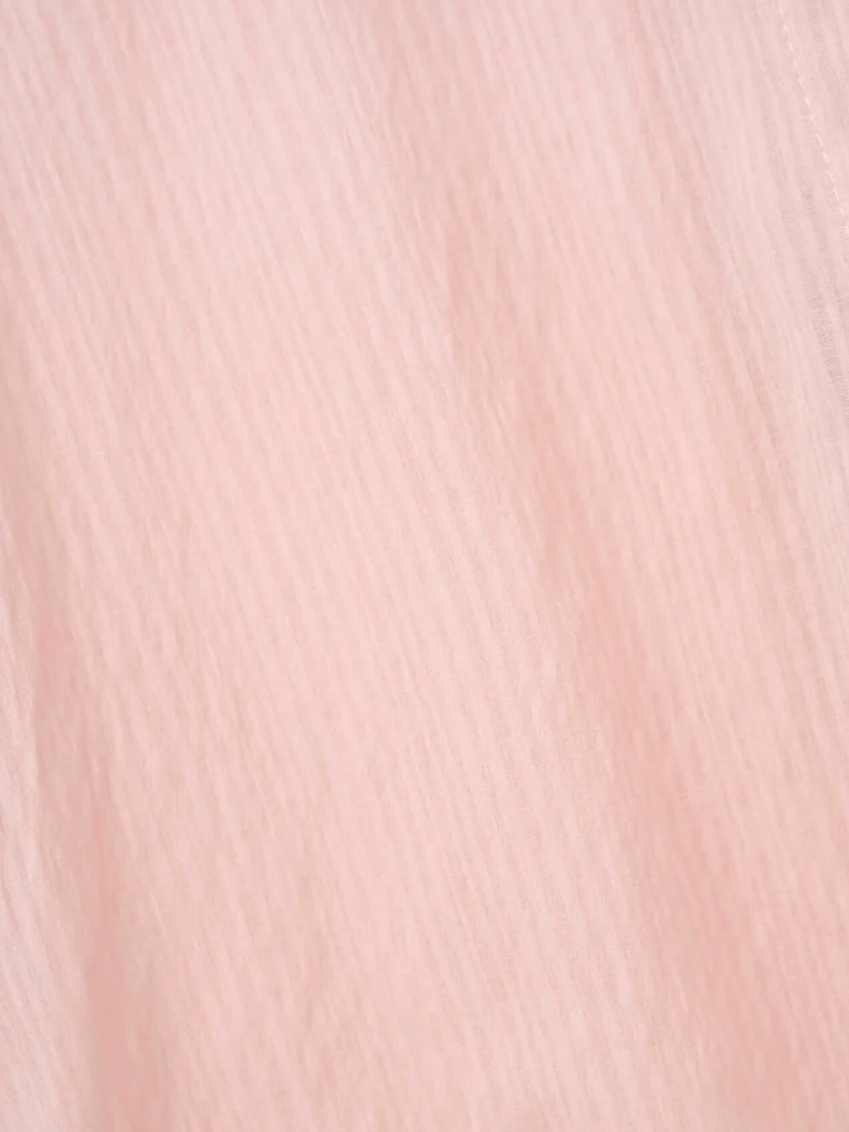 crinkle ribbon long sleeve shirt