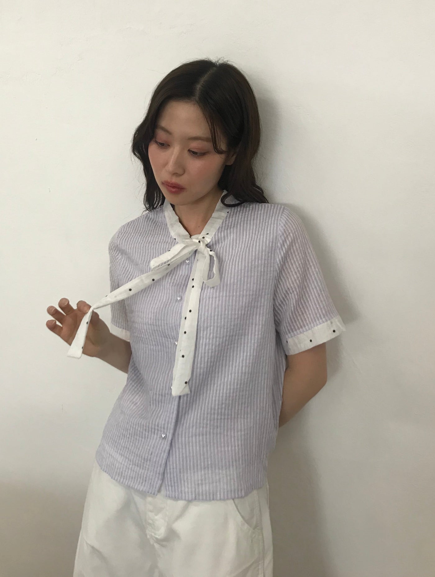 stripe dot shirt