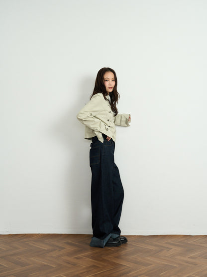 napoleon button short jacket