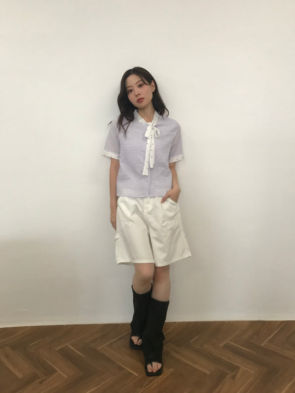 stripe dot shirt