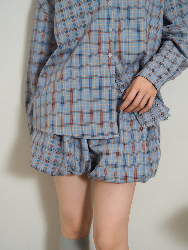 check shirt set