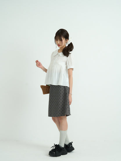 polka dot  midi skirt