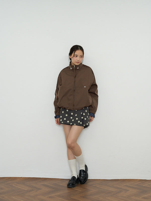 stand collar blouson