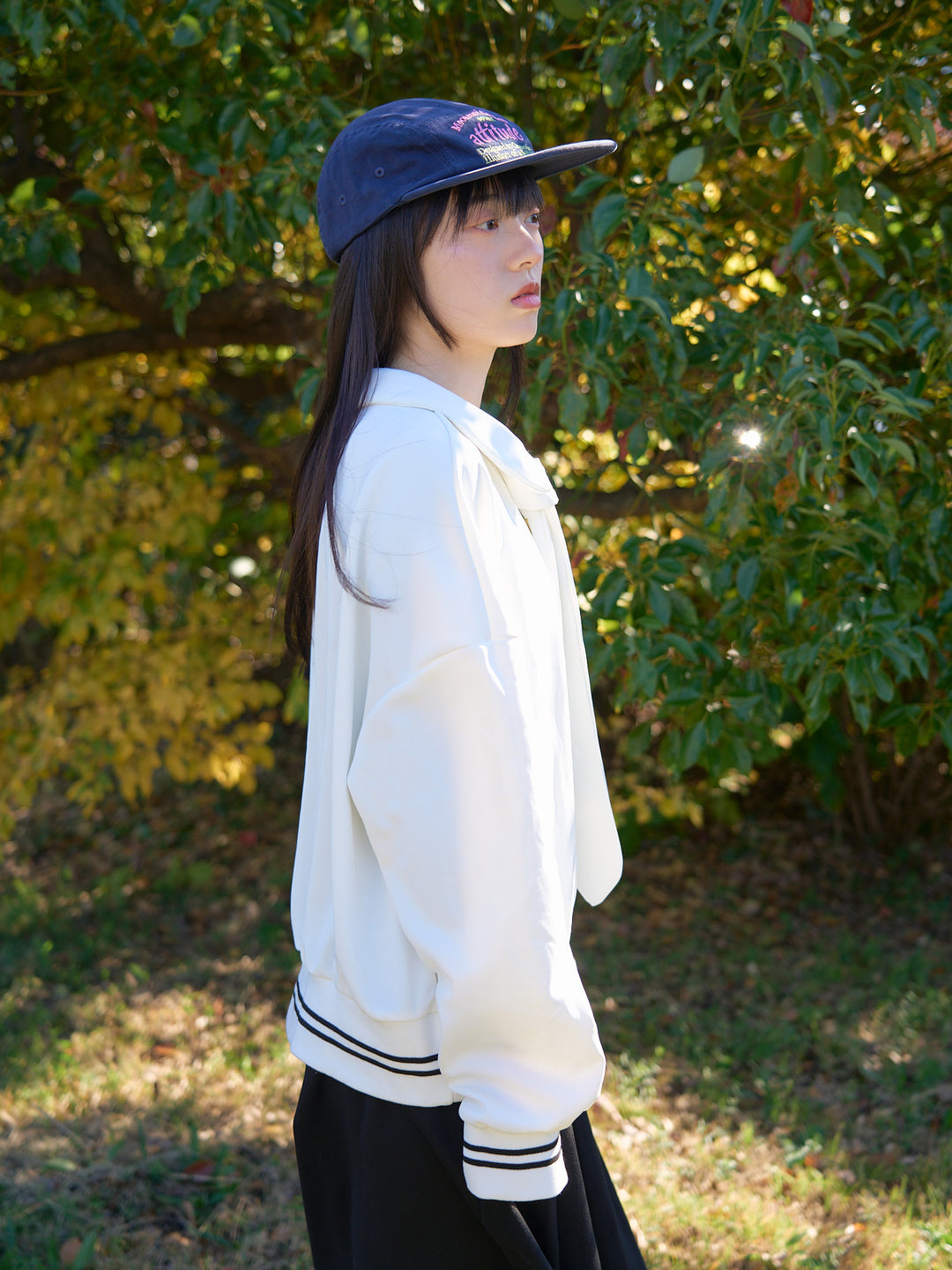 white sailor sweat