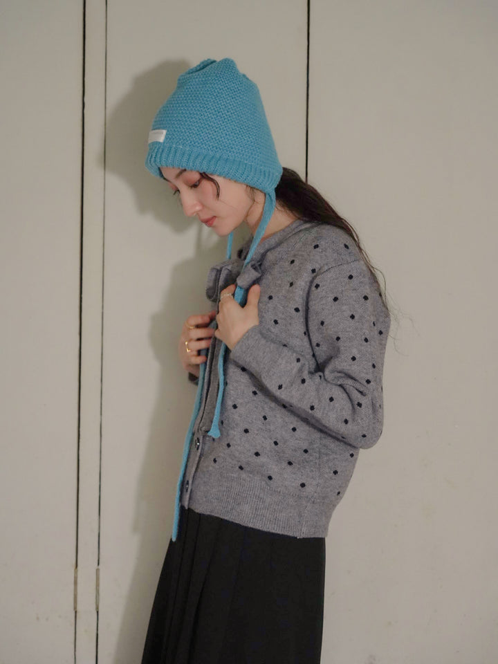 dot ribbon cardigan