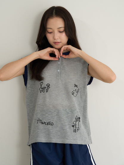 animal sketch polo