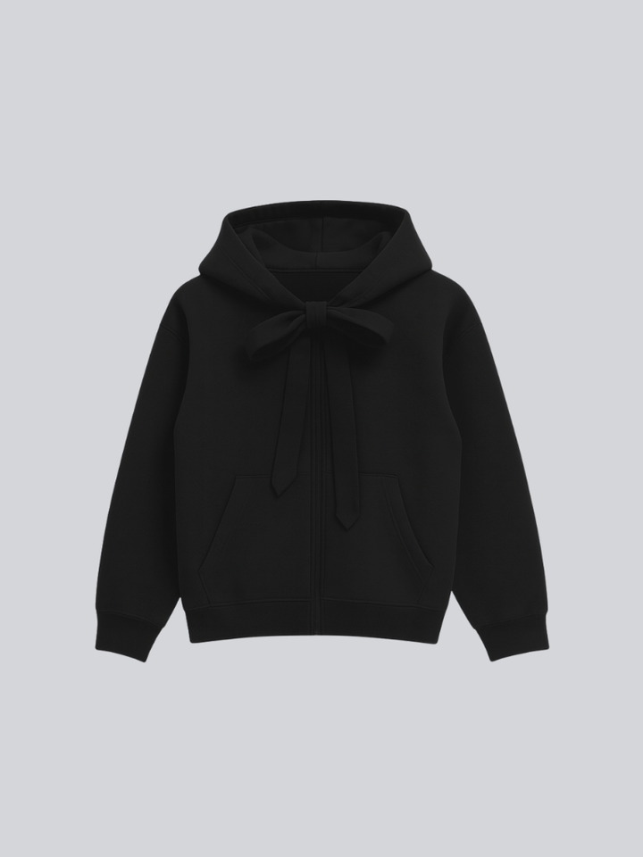 【 10月上旬発送予定 】ribbon zip-up hoodie
