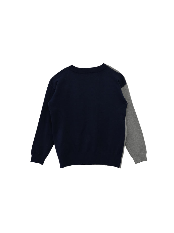 bi-color unique cardigan