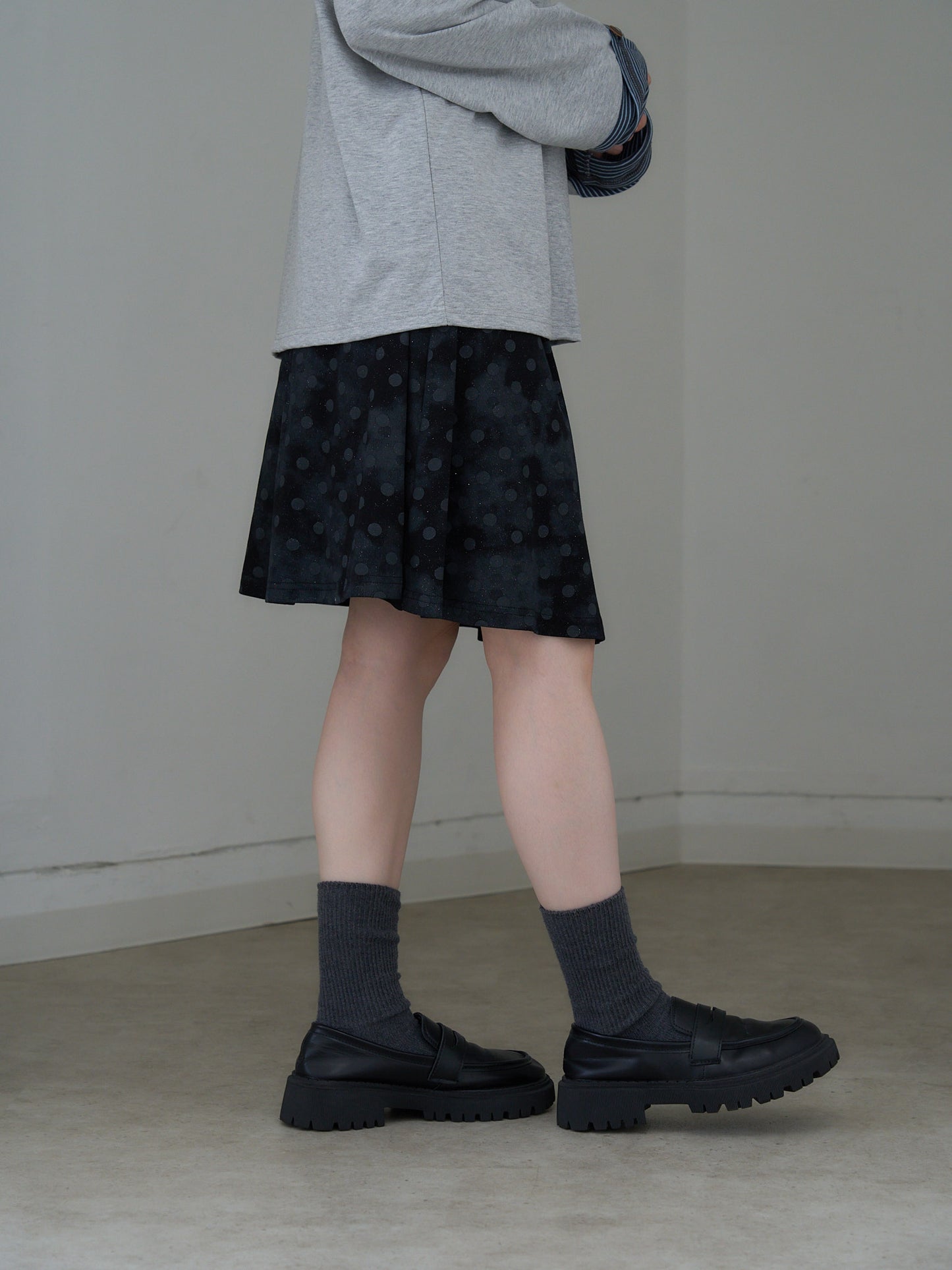 dot  line skirt