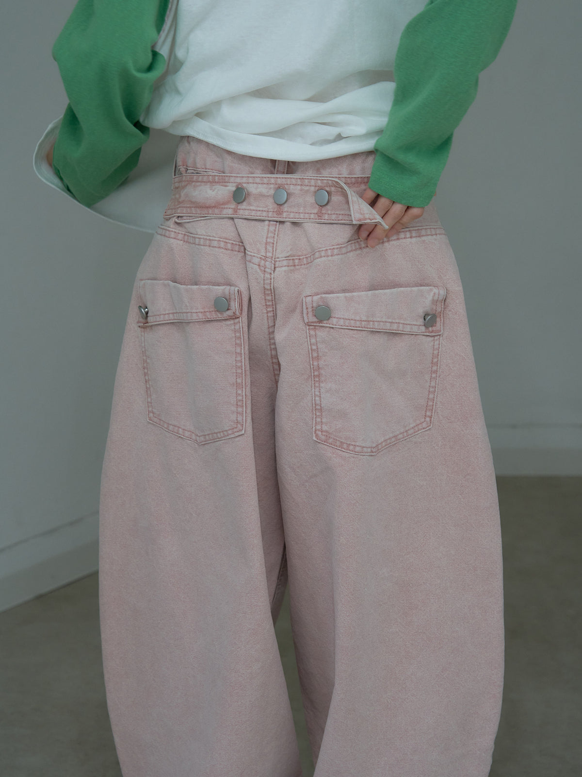 wide color pants