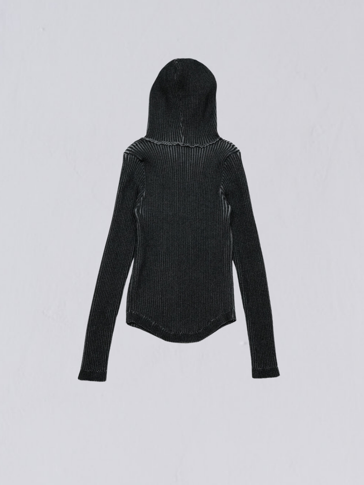 【10月6日発送予定】double zip rib knit