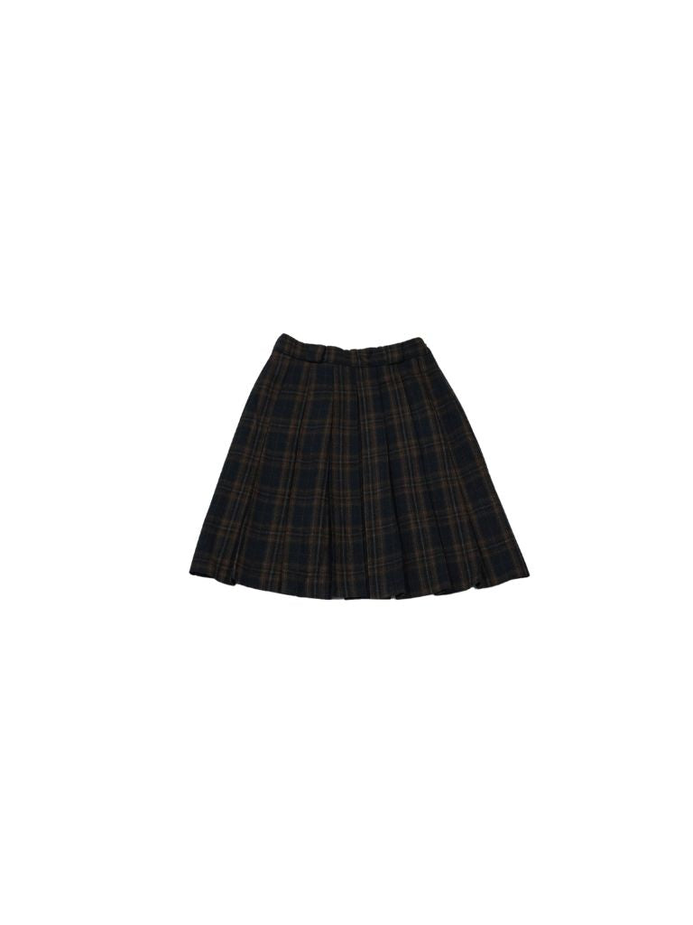 check pleats skirt