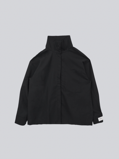 stand collar oversize shirt