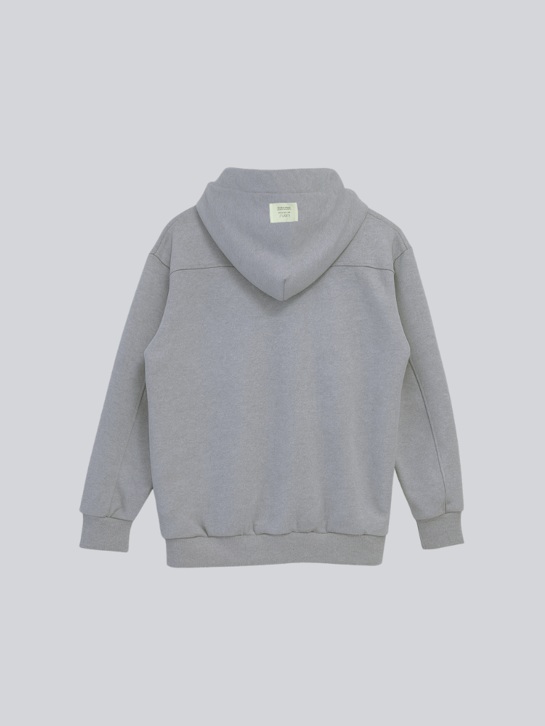 ribbon zip-up hoodie