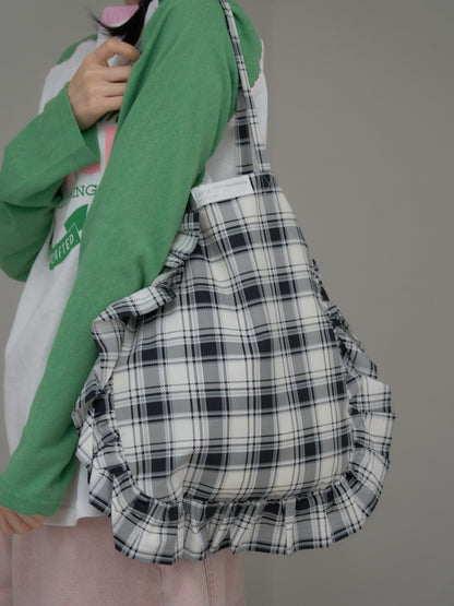 frill tote bag