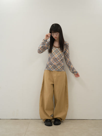 wide color pants