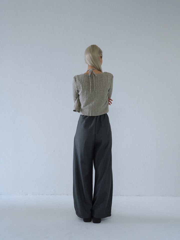 【 10月上旬発送予定 】ribbed ruched cami & cardigan set