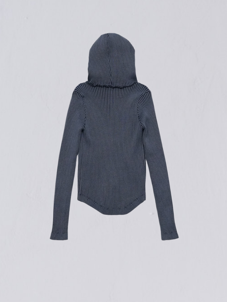 【10月6日発送予定】double zip rib knit
