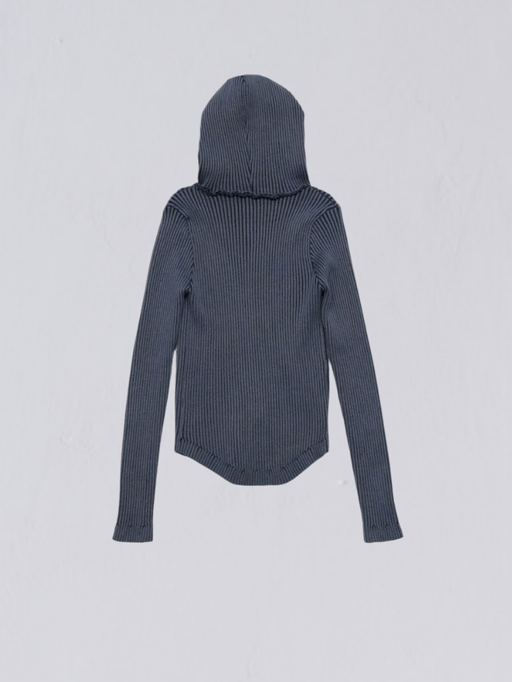【10月6日発送予定】double zip rib knit