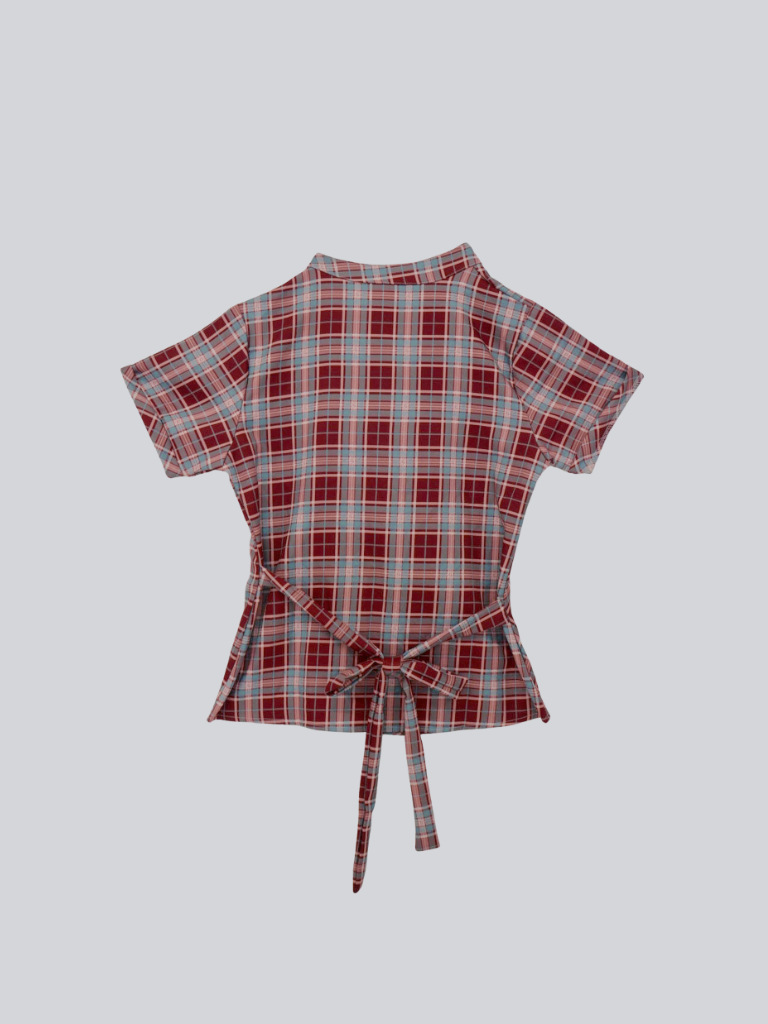 twist button check top