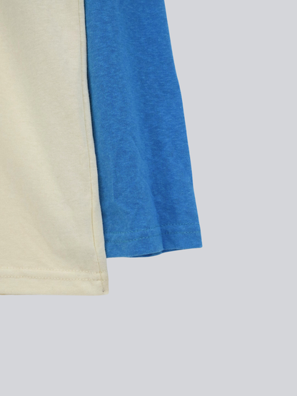 vintage raglan print long  tee