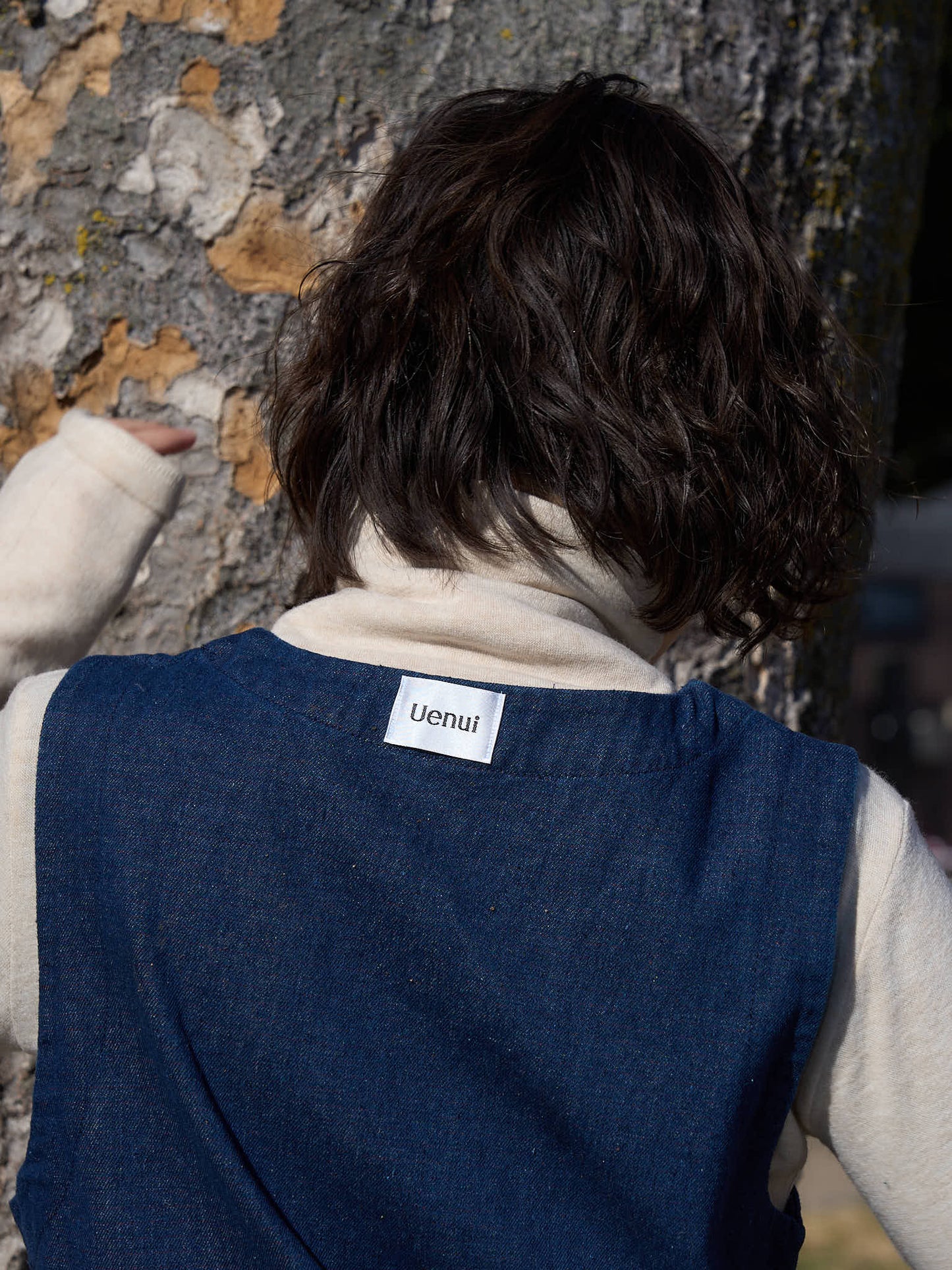denim button casual vest
