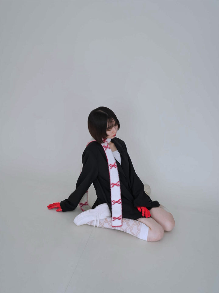 ribbon fur scarf