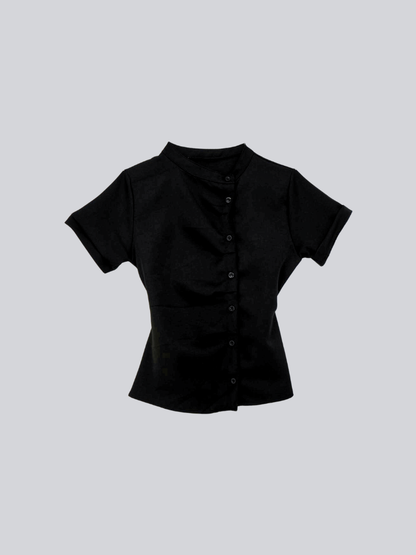twist button check top