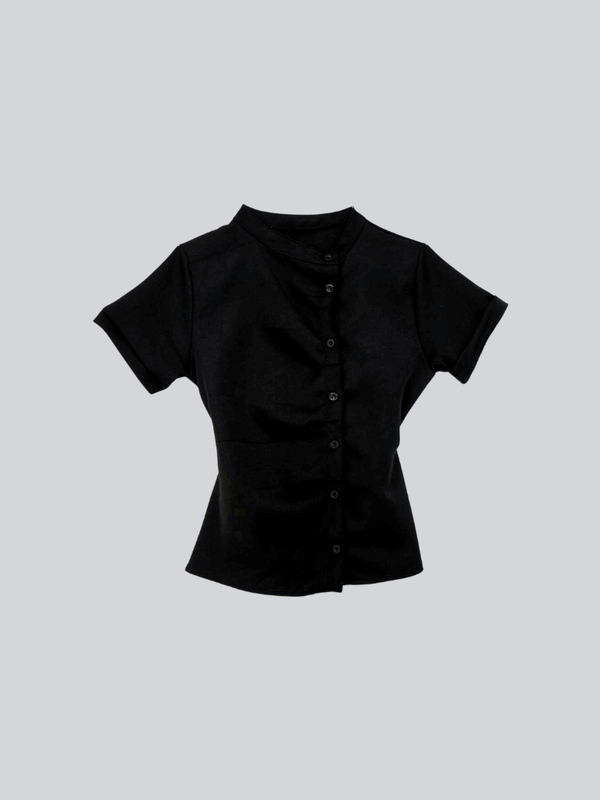 twist button check top
