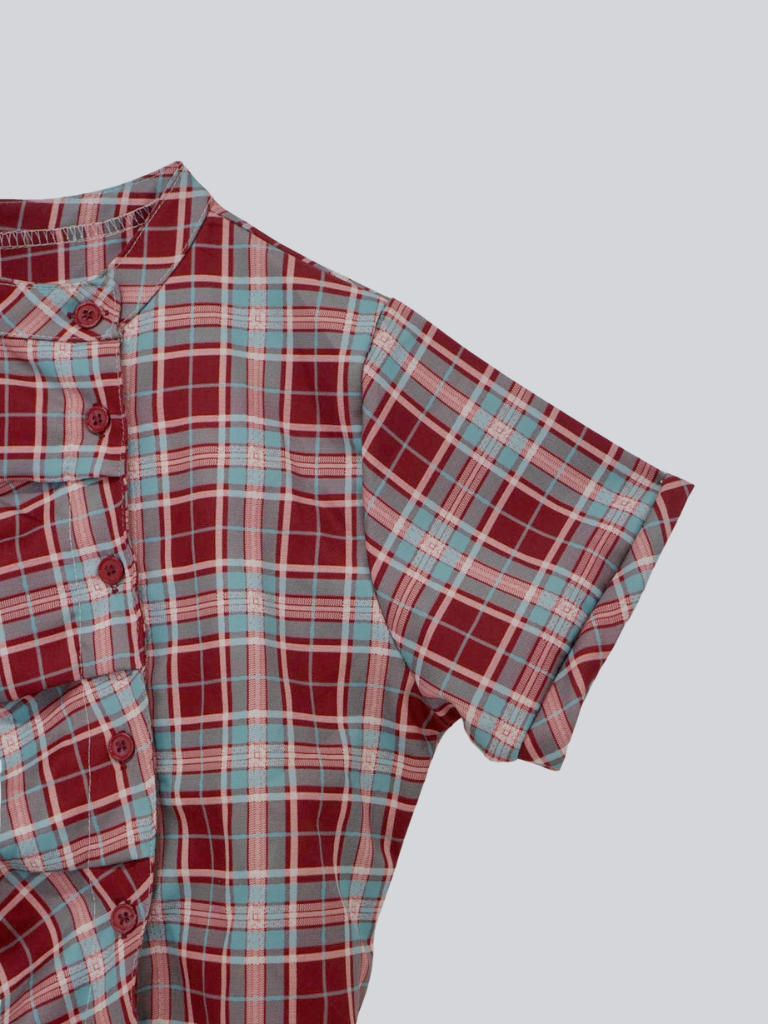 twist button check top