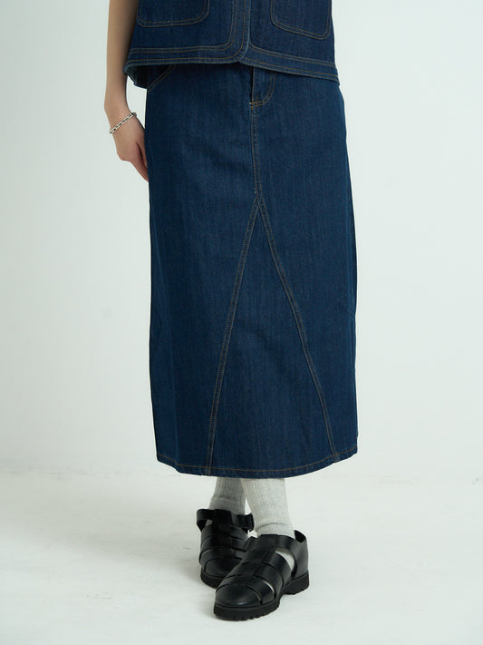 denim mermaid skirt