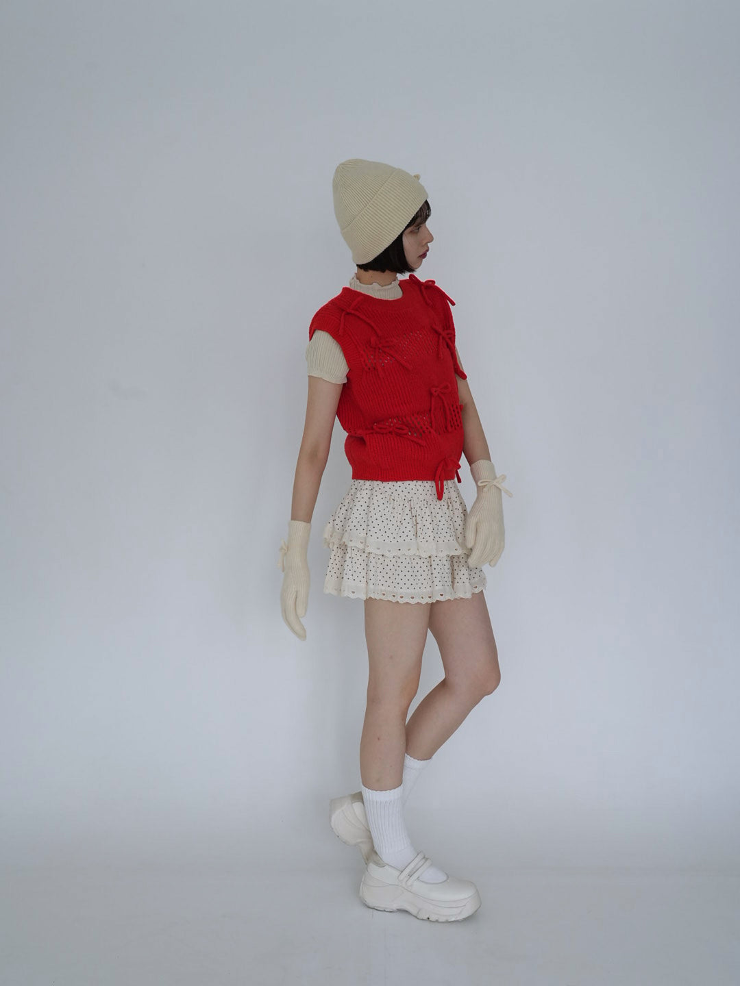 【8月26日発送予定】ribbon knit 3piece set