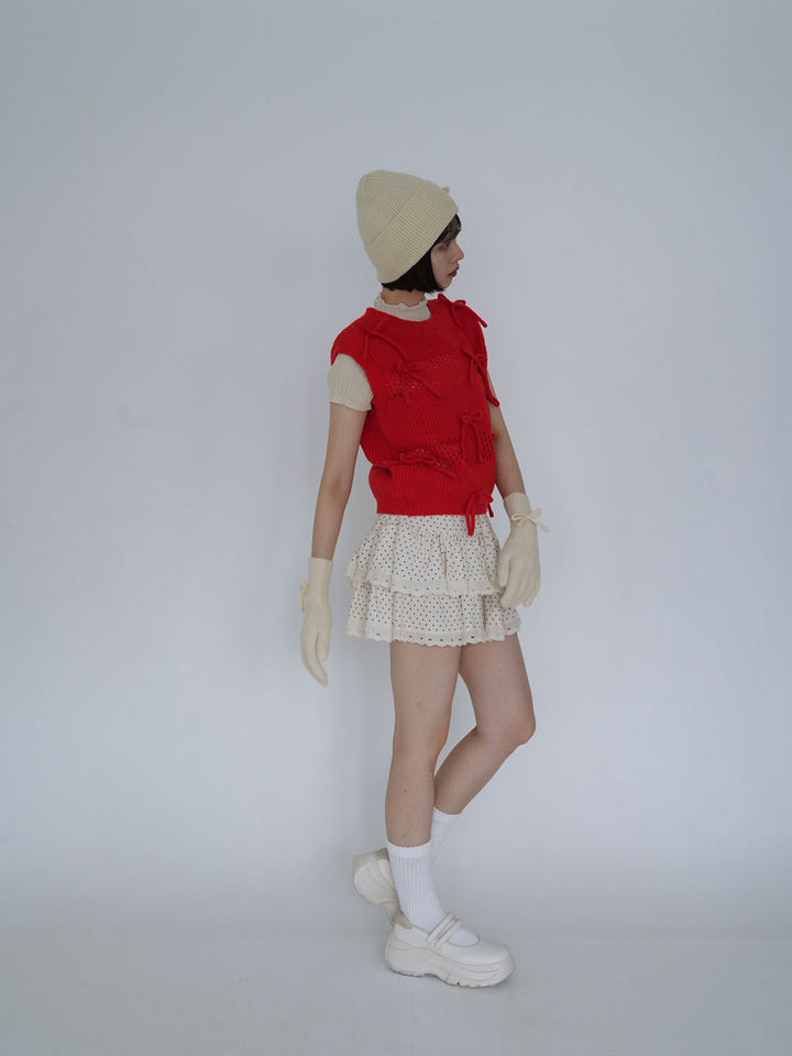 【8月26日発送予定】ribbon knit 3piece set
