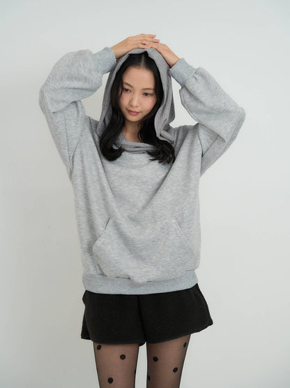 2way off shoulder sweat hoodie