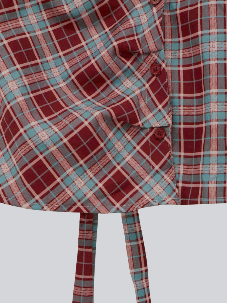 twist button check top