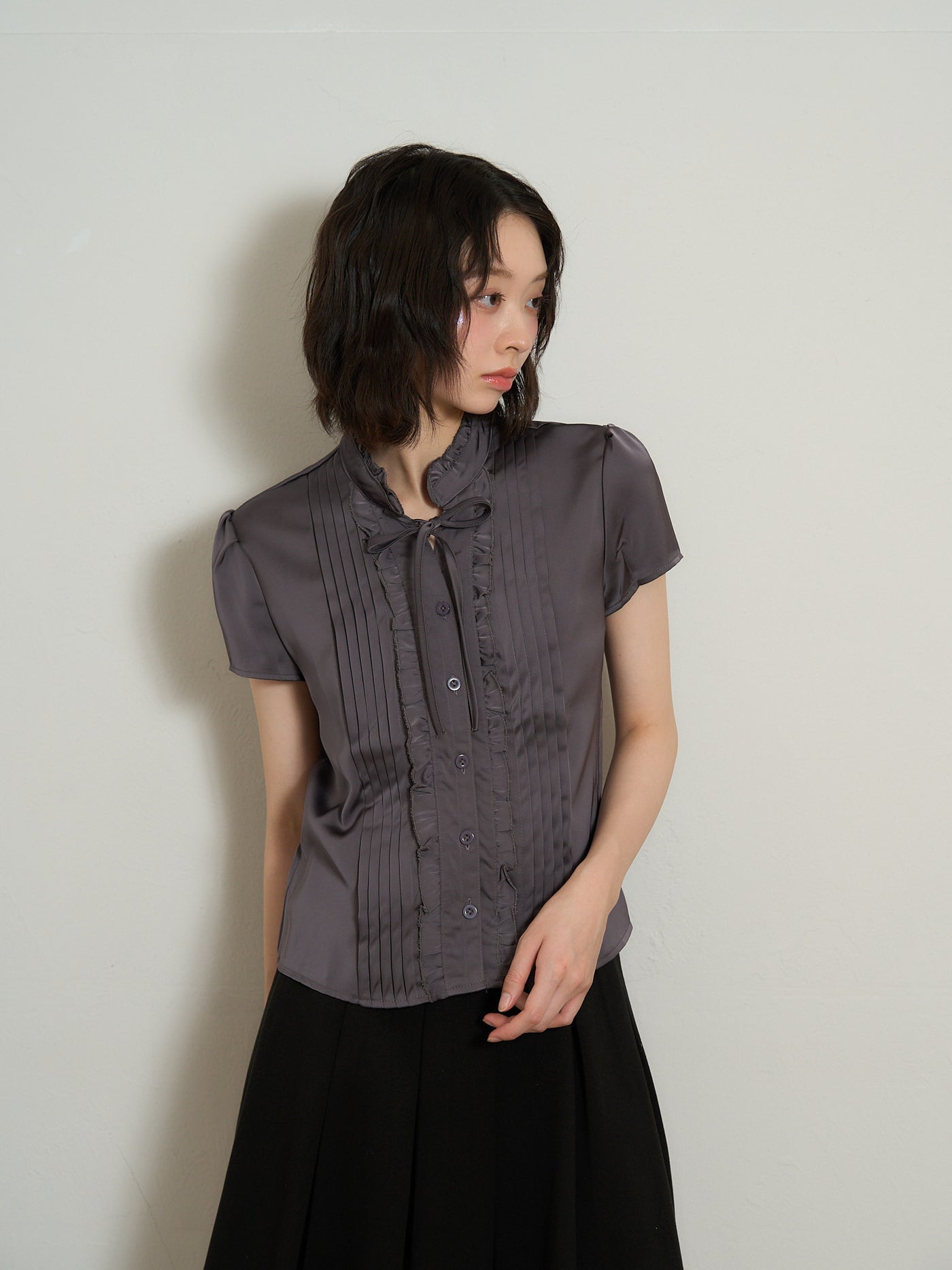 vintage frill  blouse
