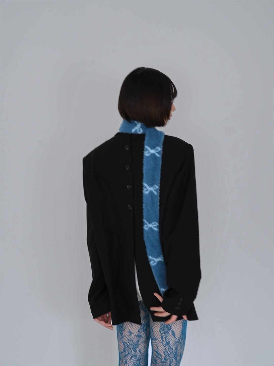 ribbon fur scarf