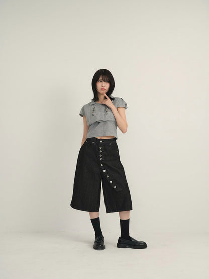double button short jacket
