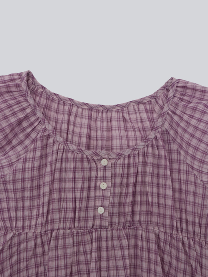 check croped blouse