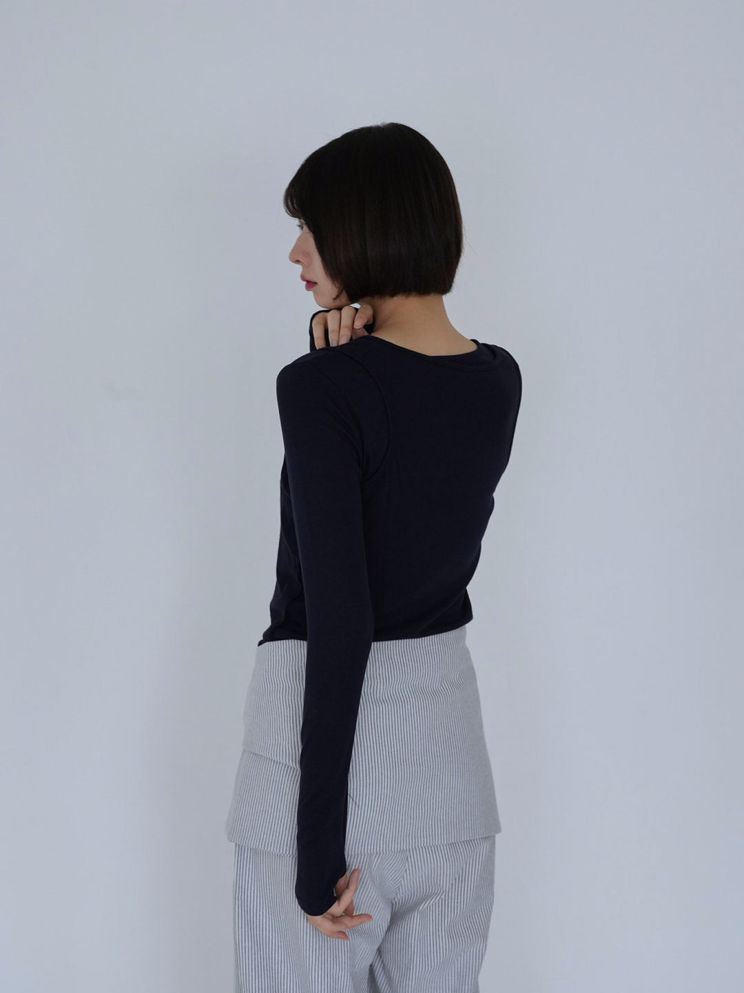 cutout layered tee