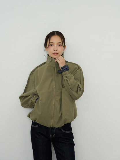 stand collar blouson