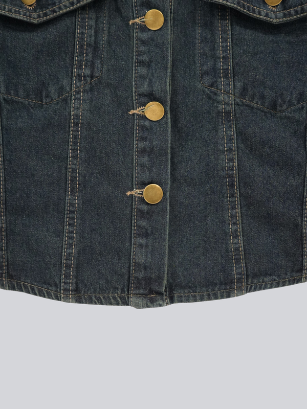 denim short jacket