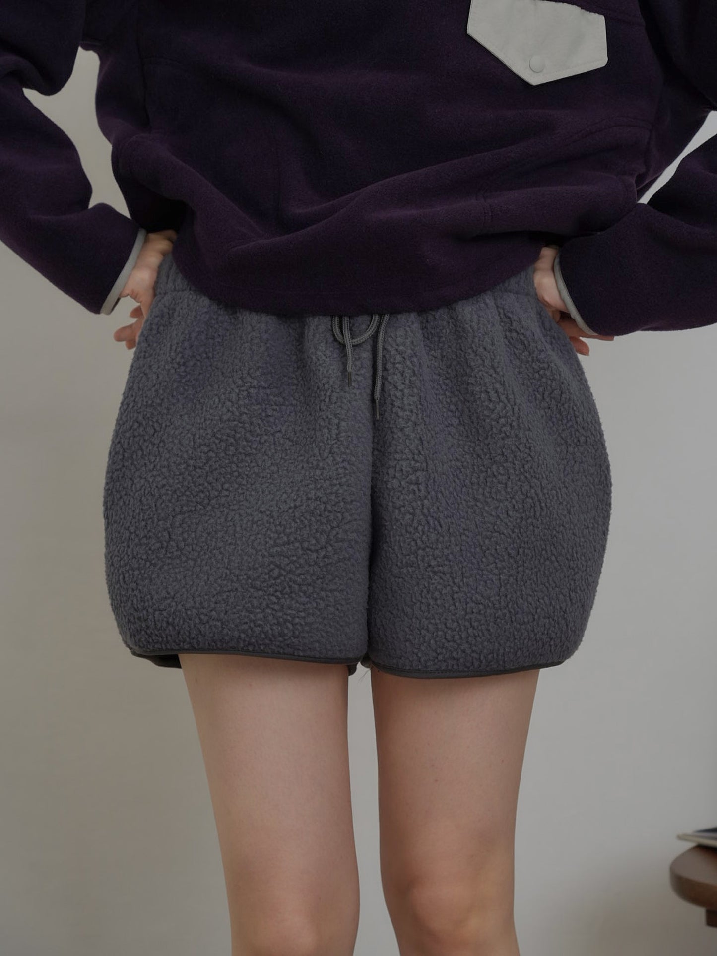 fleece short pants