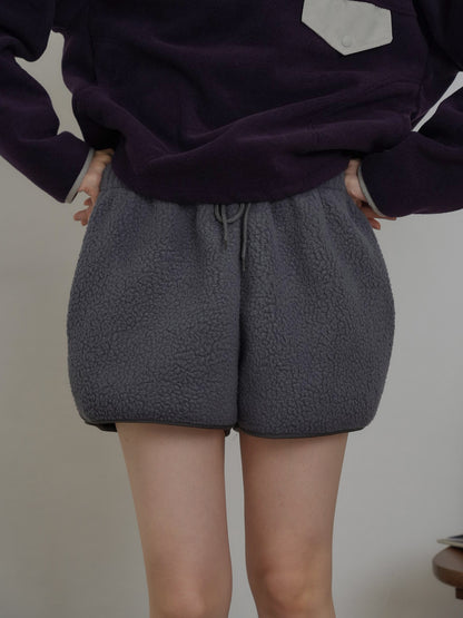 fleece short pants